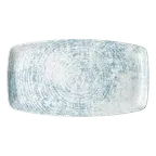 image of Schonwald 9332336-63072 - Oblong Porcelain Platter 14" x 7" Blue, Scratch‑Resistant Rim - 6/Case