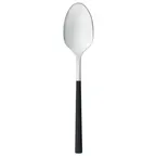 image of Reserve by Libbey 934001 Teaspoon, 6 1/2" Black PVD Handle, 18/10 Stainless Steel - 36/Case