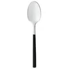 image of Reserve by Libbey 934-007 Demitasse Spoon, 4 1/2" Black PVD Handle, 18/10 Stainless Steel - 36/Case