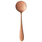 image of Reserve By Libbey 939-016 - Bouillon Spoon, 6⅜" Length, 18/10 Stainless Steel, PVD Handle - 12/Case
