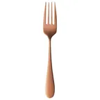 image of Reserve by Libbey 939-038 Salad Fork, 7" PVD Handle, 18/10 Stainless Steel, Copper Finish - 12/Case