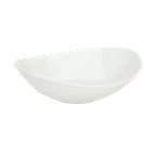 image of Schonwald 9393167 - 4.5 oz Boat Porcelain Bowl, 6" Continental White™ Grace Pattern - 6/Case