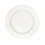 image of Schonwald 9400016 - 6.5" Round China Plate, Fully Vitrified Porcelain, Continental White Pattern - 12/Case