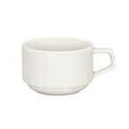 image of Schonwald 9405225 Connect China Cup, 8.25 oz Stackable Porcelain, Continental White™ Finish - 12/Case