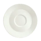 image of Schonwald 9406918-62987 Round China Saucer, 6¼" Dia, 2⅛" Well, Vitrified Porcelain, White Finish - 12/Case