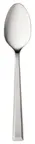 image of Libbey 946003 Santorini Satin Serving Spoon, 8‑5/8" Beveled, 18/10 Stainless Steel, Satin - 12/Case
