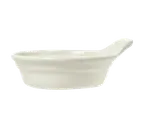 image of Libbey 950027720 - 6" China Casserole Bowl, 6 oz (6-1/4" x 5" x 2-1/4"), Flint Body- 24/Case