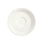 image of Libbey 950033588 Porcelain Saucer, 5.5"-5.99" Dia, White Body, Slenda® Pattern, Vitrified, - 36/Case