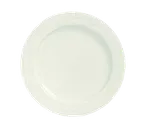 image of Libbey 950038245 - 9" Round China Plate, Medium Rim, Cascade Pattern, Flint Body Color - 12/Case
