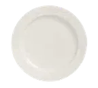 image of Libbey 950038871 - 10.5" Round China Plate, Low Profile Cascade™ Pattern, Flint Color - 12/Case
