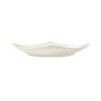 image of Libbey 950086797 - 9¼" China Plate, Flint Pattern, Rolled Coupe Rim, Vitrified, 9.25" - 12/Case