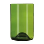 image of Libbey 97287 Double Old Fashioned Glass, 12 oz, Green Repurposed, Non-Tempered, 4½" H x 2⅞" W, 12/Case
