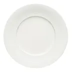 image of Schonwald 9820031 - 12"¼ Round Flat Edge Porcelain Plate, 12.25" Diameter, 1" Height - 6/Case