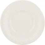 image of Schonwald 9820066 - 6 1/4" Round Porcelain Plate, Flat Embossed Rim, Vibes, 6 1/4" Diameter - 12/Case