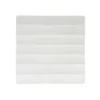 image of Schonwald 9851521 - Square Porcelain Plate, 8¼" x 8¼" Edge, Dishwasher Safe, Contour Design - 6/Case
