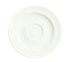 image of Reserve by Libbey 987659332 China Saucer, 6" Diameter Round Porcelain, Silk Finish - 36/Case