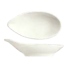 image of Reserve By Libbey 987659353 - Oval Porcelain Bowl, 1 oz (4" x 2" x 1-1/8"), Silk Finish - 36/Case