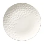 image of Reserve By Libbey 988001055 - 11" Round Coupe Rim Porcelain Plate, Vitrified, Polished Foot - 12/Case
