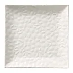 image of Reserve by Libbey 988001158 Square Plate, 10.125" Porcelain, Vitrified, Polished Foot - 12/Case