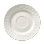 image of Reserve by Libbey 988001500 - Round 6" Porcelain Saucer, Vitrified, Polished Foot - 36/Case