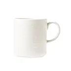image of Libbey 999001572 China Mug – 12 oz (3.38"×3.75") Porcelain White Galileo Pattern Stackable – 36/Case