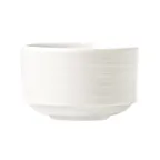 image of Libbey 999001705 Bouillon Cup – 9 oz, 3‑3/4" Dia x 2‑3/8" H, Porcelain White with Galileo Pattern– 36/Case