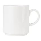 image of Libbey 999023572 - 12‑Ounce Porcelain China Mug, White, Stackable, 3‑3/4" H, Glazed - 36/Case