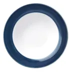 image of Libbey 999024883 - Grapefruit Bowl, 6‑Ounce, 6¼" Dia, Lunar White with Steel Blue Band - 36/Case
