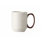 image of Libbey 999025300 Mug – 8.5 oz (2.9" Dia x 3.6" H) Porcelain White, Rigel, Apple Handle - 36/Case