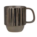 image of Libbey AFAR-2T China Mug – 12 oz Tan Stoneware, Stackable, 3‑7/8" H x 4‑7/8" W x 3‑3/8" L - 12/Case