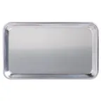 image of Libbey ALUM-18 Sheet Pan, 6" x 10" (1/8 Size), 18‑Gauge Aluminum, Uncoated, Wire Rim - 1/Case
