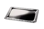 image of APS Germany APS 00388 - Serving Tray 21" x 13½" x 7/8", Polished Steel, Dishwasher Safe