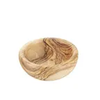 image of APS Germany APS 01010 - Olive Wood Bowl, 5 Oz, 4" Diameter x 1.5" Height, Hand Wash Only - 1/Case