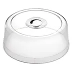 image of APS Germany APS 06517 Cake Cover, 13" Diameter x 5" Height, Plastic, Chrome Knob Handle - 1/Case