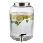 image of APS Germany APS 10855 Beverage Dispenser, 236‑3/4 oz, 7‑7/8" × 12‑1/8" H, 18/8 Spigot & Lid - 1/Case
