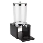 image of APS Germany APS 10873 Juice Dispenser 203 oz 14"L x 8.75"W x 19.75"H Steel Spigot/Lid Wood - Case