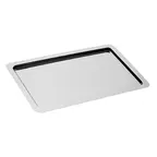 image of APS Germany APS 11100 - Rectangular 20" x 12" x 0.6" 18/10 Stainless Steel Serving Tray - 1/Case