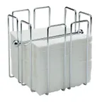 image of APS Germany APS 11765 - Steel Napkin Holder, 7.5" Cube, Holds 50 Napkins, Bar, - 24/Case