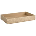 image of APS Germany APS 14001 Wood Box, 20"¼ x 12"¼ x 2"⅜, Crate for Basket or Ice Bin, Non‑Slip - 4/Case