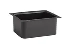 image of APS Germany APS 14037 - GN 1/2 Pan, 12.25" L x 9.875" W x 5.5" H, Black PS, Locking - 1/Case