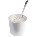 image of APS Germany APS 15104 Melamine Bowl, 2 Qt, 6-3/8" dia x 6" H, Round, Matte White/Gloss White, 1 Case