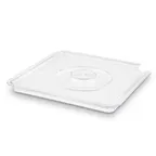 image of APS Germany APS 15345 Clear Display Cover 7" x 7" x 1" Flat Stackable with Spoon Notch SAN - 1/Case