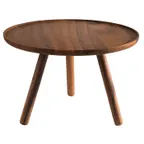 image of APS Germany APS 15622 - Wood Display Riser 12" Dia x 7-7/8" Tall, Brown, Waterproof - 1/Case