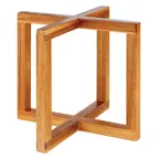 image of APS Germany APS 33280 Display Stand, 7-7/8"L x 7-7/8"W x 7"H, Acacia Wood, Caramel - 1/Case