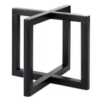 image of APS Germany APS 33281 Buffet Display Stand, 7-7/8" Square Black Wood, Stackable - 6/Case