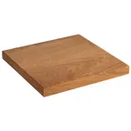 image of APS Germany APS 33302 Square Oak Serving Board 8" x 8", Waterproof, Handwash Only - 1/Case