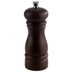 image of APS Germany APS 40571 Pepper Mill – 2" Dia x 6" H, Steel Dark Brown Beechwood, Grind - 12/Case