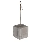 image of APS Germany APS 71494 - 4‑Piece Gray Stone Card Stand, 1¼"×1¼"×4¾" Clip, Hand Wash Only - 1/Case