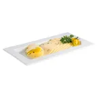 image of APS Germany APS 82357 Porcelain Tray, 12" L x 7" W, White, Microwave & Dishwasher Safe - Case