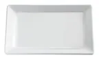 image of APS Germany APS 83403 - Serving Tray, 14" x 7-1/8" x 1-1/4", White Melamine, Dishwasher Safe - Case